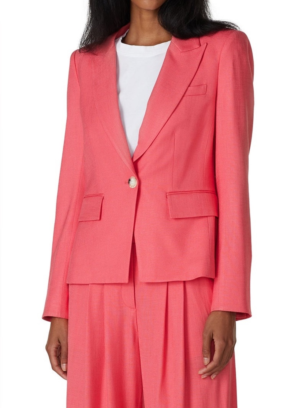 VERONICA BEARD Danielle Dickey Blazer Jacket Melon Sz 4 READ